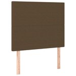 vidaXL Sommier à lattes de lit et matelas et LED Marron foncé 90x190cm