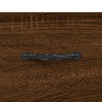 vidaXL Table basse Chêne marron 50x50x40 cm Bois d'ingénierie