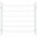 vidaXL Casier à bouteilles pour 36 bouteilles Blanc Métal