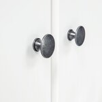 vidaXL Garde-robe à 3 portes Hill Blanc 127x50x170 cm Bois pin solide