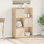vidaXL Buffet haut 74x35x117 cm Bois massif de pin