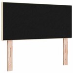 vidaXL Tête de lit avec des lumières à LED Réglable Crème 90 cm tissu