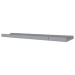 vidaXL Étagères à rebord pour cadre photo 2 Pièces Gris 80x9x3 cm MDF