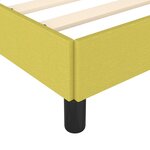 vidaXL Cadre de lit sans matelas vert 120x200 cm tissu
