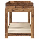 vidaXL Lit Superposé pour Enfants Bois ancien 100 x 200 cm