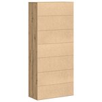 vidaXL Haute-commode en chêne artisanal 80x35x180 cm en bois d'ingénierie