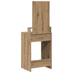 vidaXL Coiffeuse Chêne artisanal 50 x 41 x 140 cm Bois d'ingénierie