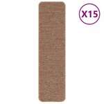 vidaXL Tapis Antidérapants pour Escaliers 15 Pièces Jaune 75 x 20 cm PP