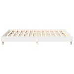 vidaXL Cadre de lit 2 Pièces Blanc 152 x 203 cm Bois d'ingénierie