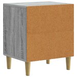 vidaXL Cabinet de chevet Sonoma gris 43 x 34 5 x 50 cm