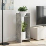 vidaXL Support de Plante 2 pièces Gris béton 30 x 30 x 80 cm