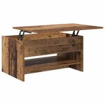 vidaXL Table basse Bois ancien 80 x 50.5 x 41.5 cm Bois d'ingénierie