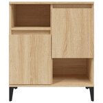 vidaXL Buffets 2 Pièces chêne sonoma 60x35x70 cm bois d'ingénierie