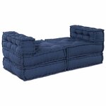 vidaXL Coussin 4 Pièces Bleu 70 x 70 x 54 cm Polyester