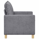 vidaXL Canapé Gris clair 126 x 81 x 87 5 cm Polyester