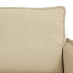 vidaXL Canapé 2 Pièces Crème 196 x 82 x 85 cm tissu