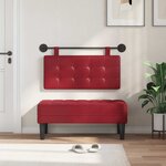 vidaXL Tête de lit suspendue Bordeaux Simili cuir