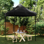 vidaXL Tente de fête 200 x 200 x 306 cm Noir Tissu Oxford