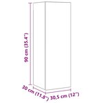 vidaXL Ensemble meuble TV 10 Pièces chêne artisanal 30 5 x 30 x 90 cm
