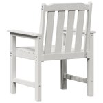 vidaXL Chaises de Salle à Manger 2 Pièces Blanches HDPE