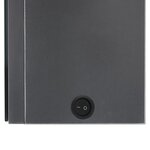 vidaXL Armoire de salle de bain à miroir LED Gris brillant 62x14x60 cm