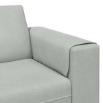 vidaXL Canapé de salon 3 Pièces Gris clair 250 x 188 x 76 cm
