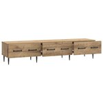 vidaXL Meuble TV Chêne artisanal 147 x 34 5 x 30 cm Bois d'ingénierie