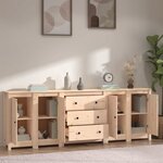 vidaXL Buffet 230x35x80 cm Bois massif de pin
