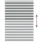 vidaXL Store zèbre gris foncé largeur du tissu 155 9 cm polyester