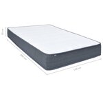 vidaXL Matelas de sommier tapissier 200x140x20 cm
