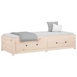 vidaXL Lit de jour sans matelas 90x200 cm bois de pin massif