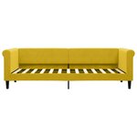 vidaXL Lit de repos sans matelas jaune 80x200 cm velours