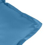 vidaXL Coussins de chaise à dossier haut lot de 6 bleu mélangé tissu
