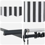 vidaXL Auvent Rétractable Anthracite 400 x 200 cm tissu