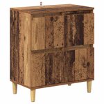 vidaXL Buffets 3 Pièces Bois Ancien 60 x 35 x 70 cm Bois d'ingénierie