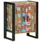 vidaXL Cabinet à chaussures Multicolore Bois massif de récupération