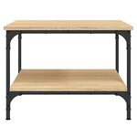 vidaXL Table basse chêne sonoma 55x55x40 cm bois d'ingénierie