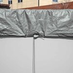 Bestway Couverture de piscine Ø5 49 m Rond Polyester Gris