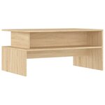 vidaXL Table basse chêne sonoma 90x55x42 5 cm bois d'ingénierie