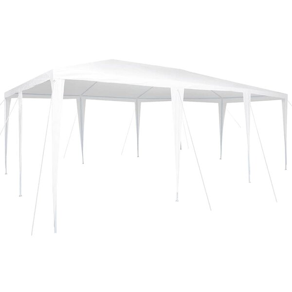 vidaXL Tente de fête Blanc 600 x 400 x 266 cm Polyéthylène et acier