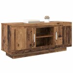 vidaXL Meuble TV Bois Ancien 102 x 35 x 45 cm Bois d'ingénierie