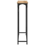 vidaXL Table Console avec étagère chêne artisanal 75 x 19 5 x 75 cm