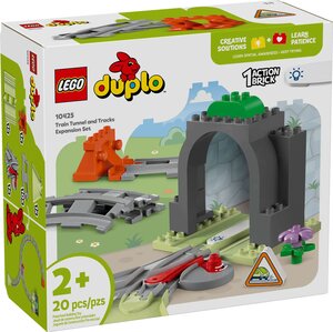LEGO DUPLO - Set d'Extension : Rails et Tunnel du Train - 10425 pour Enfants