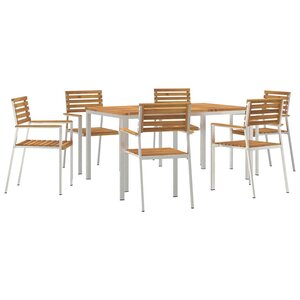vidaXL Ensemble de salle à manger pour jardin 7 Pièces