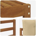 vidaXL Ensemble de canapés d'extérieur 6 pc Naturel et Beige