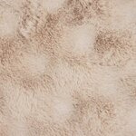 vidaXL Couverture en Fourrure de Lapin Synthétique Beige 150 x 220 cm