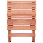 vidaXL Ensemble de bistro 3 Pièces pour enfants Bois d'eucalyptus solide