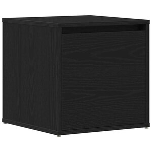 vidaXL Commode Chêne noir 40.5 x 40 x 40 cm Bois d'ingénierie