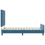 vidaXL Cadre de Lit Bleu Foncé 90x200 cm Velours