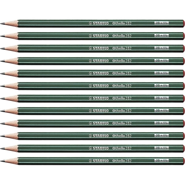 Crayon papier Graphite Othello Héxagonal 2B x 12 STABILO